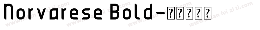 Norvarese Bold字体转换
